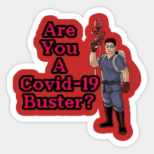 Are you a Covid-19 Buster? Sticker